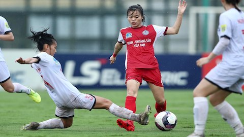 Vòng 8 giải bóng đá nữ VĐQG – Thái Sơn Bắc 2022: Than KSVN vươn lên nhì bảng